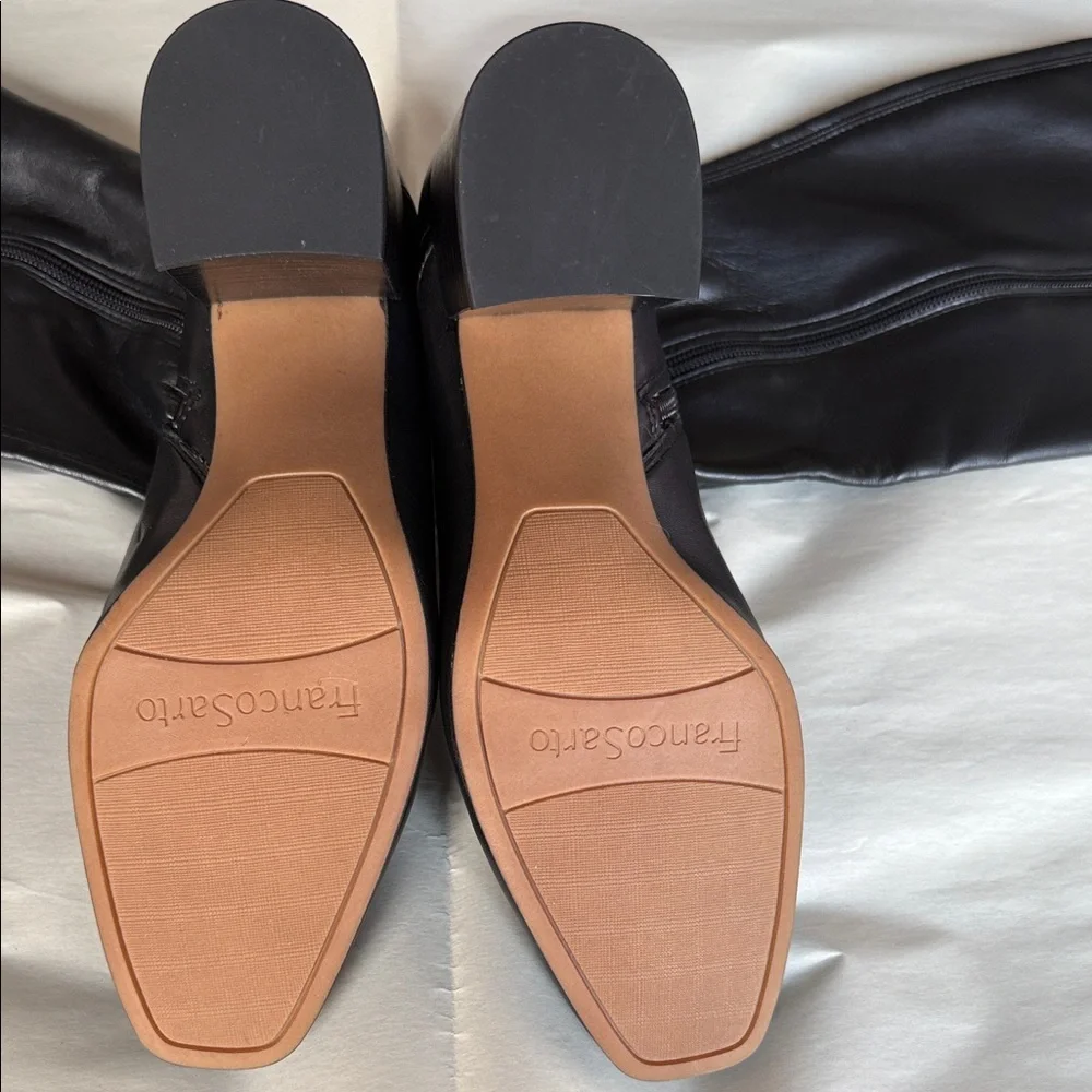 Franco Sarto Black Heeled Boots - Picture 3 of 8